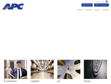 Tablet Screenshot of apclogistics.biz